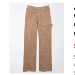 AE WOMENS/SUPER HIGH/WIDE LEG PANTS